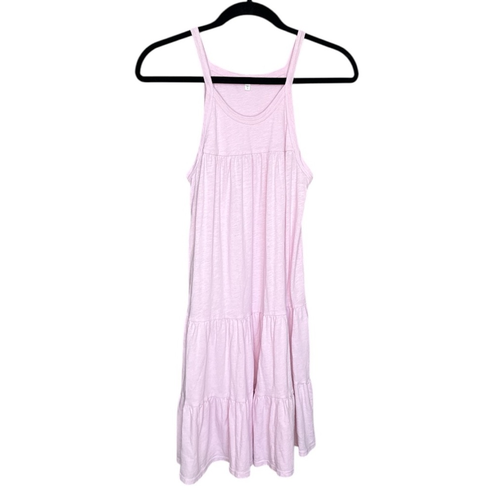 Sundry from Anthropologie Pink Tiered Dress size 1 Small
